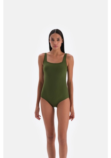 Kadın Haki Kare Yaka Mayo 3013 fiyatları