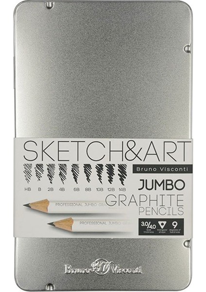 Sketch&art Jumbo Kurşun Kalem Seti 3,5mm NO:21-006