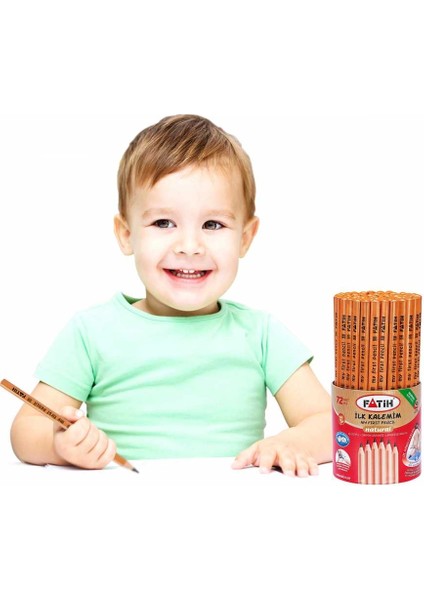 Jumbo Üçgen Başlangıç Kurşun Kalemi Naturel modelleri