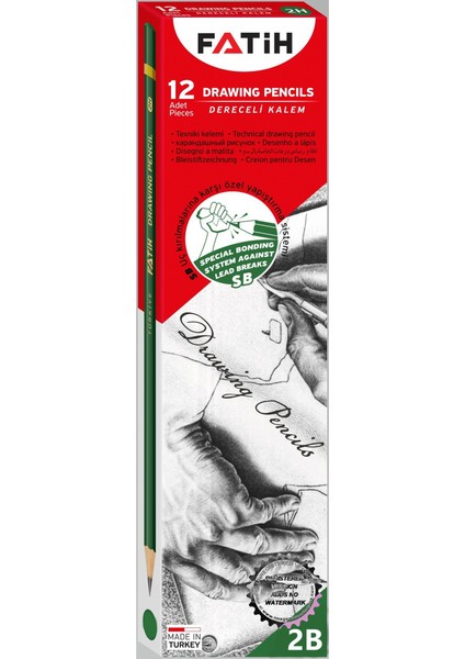 2b Dereceli Kurşun Kalem (12 Li Paket)