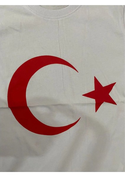 Ay Yıldız Türk Bayrağı Baskılı Çocuk T-Shirt fiyatları