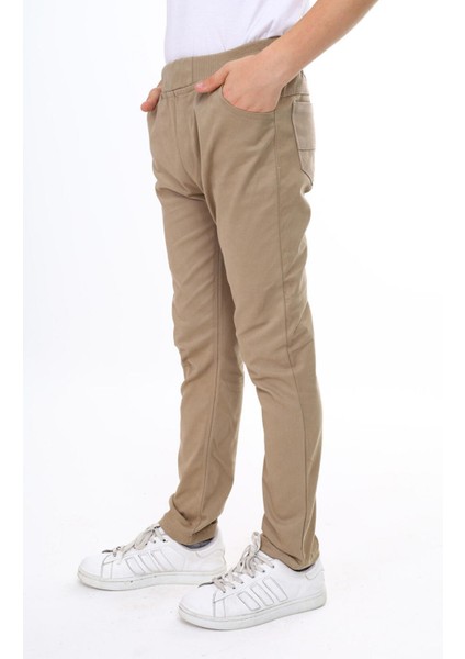 Çocuk Lastikli Esnek Slim Fit Okul Pantolonu fiyatları
