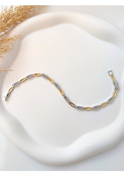 Kadın Zirkon Taşlı Oval Model Vip Kalite Bileklik fiyatları