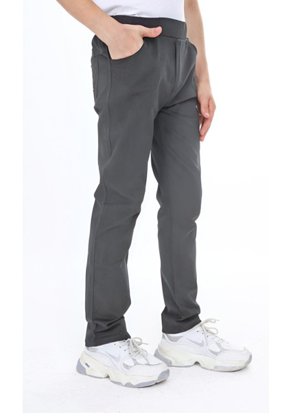 Çocuk Lastikli Esnek Slim Fit Okul Pantolonu modelleri