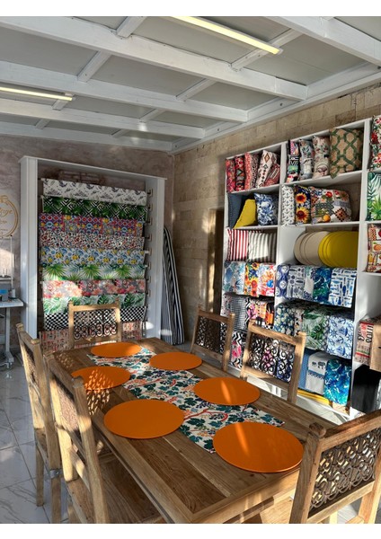 Renkli Üzümler Baskılı Runner ve 6'lı Supla Takım modelleri