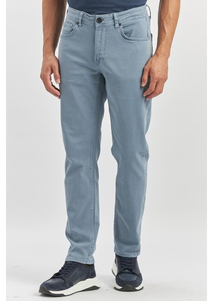 Koyu Turkuaz Düz Gabardin Slim Fit Casual Pantolon 1003240319 fiyatları