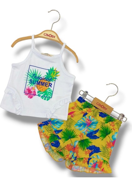 Çikoby Tropical Summer Şort Takım 6/36 Ay