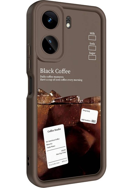 Xiaomi Poco C65 Kılıf Kamera Korumalı Baskılı Arka Yüzey Klas Kapak