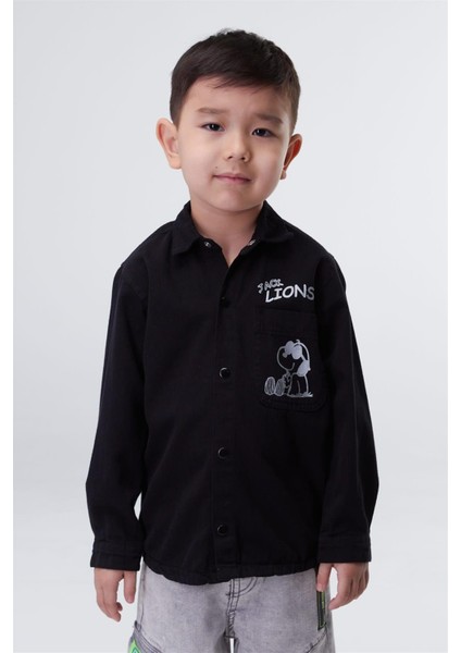 Erkek Çocuk Yüzde Yüz Pamuklu Dokuma Cepli Ceket Gömlek modelleri