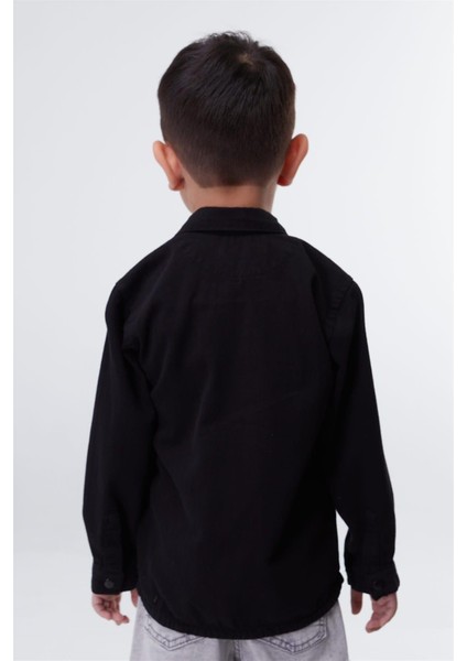 Erkek Çocuk Yüzde Yüz Pamuklu Dokuma Cepli Ceket Gömlek indirimleri
