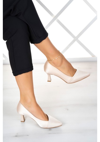 Laura Plus Ten Saten Abiye Ayakkabı