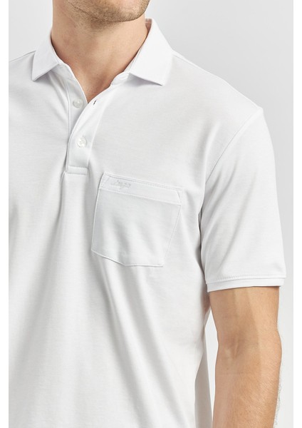 Beyaz Kısa Kol Düz Suprem Polo Yaka Classic Comfort Fit Tişört 1011240192 indirimleri