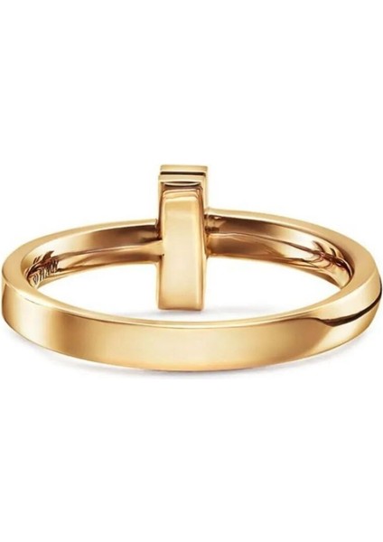 Lines Bijuteri Tiffany&co Tarz T T1 Yüzük Gold, 2,5 mm Genişliğinde