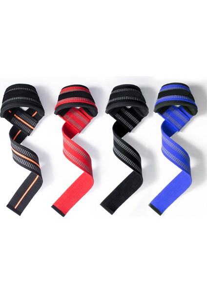 Siyah Stil Mkas Yastıklı Pamuk Kaldırma Askıları Deadlifts Ağırlık Kaldırma Bilek Desteği Kemer Crossfit El Sapları Spor Vücut Geliştirme (Yurt Dışından) fiyatları