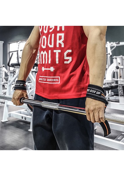 Siyah Stil Mkas Yastıklı Pamuk Kaldırma Askıları Deadlifts Ağırlık Kaldırma Bilek Desteği Kemer Crossfit El Sapları Spor Vücut Geliştirme (Yurt Dışından) indirimleri