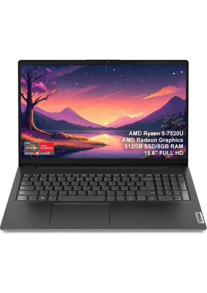 V15 G4 Amn 82YU0124TX Amd Ryzen 5 7520U 8gb 512GB SSD Freedos 15.6" Fhd Taşınabilir Bilgisayar