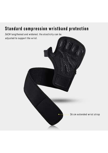 Siyah Stil Xl Boyutu Ağırlık Kaldırma Egzersiz Spor Eldiven 1 Çift Eğitim Eldiven Bilek Desteği Spor Erkek Kadın Palmiye Koruma Pull-Up Jimnastik Kavrama (Yurt Dışından) fiyatları