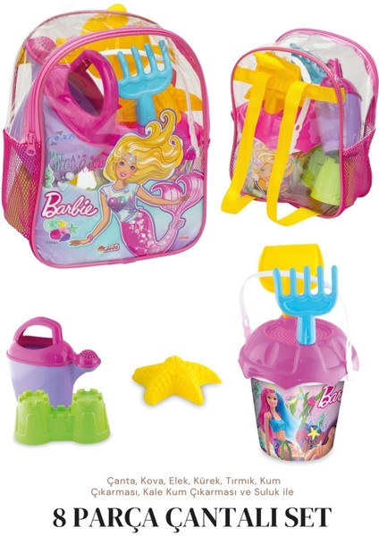 Kova Set Sırt Çantalı 8 Parça Pj Masks Plaj Deniz Kum Kovası Seti Pijamaskeliler Lisanslı Oyuncak