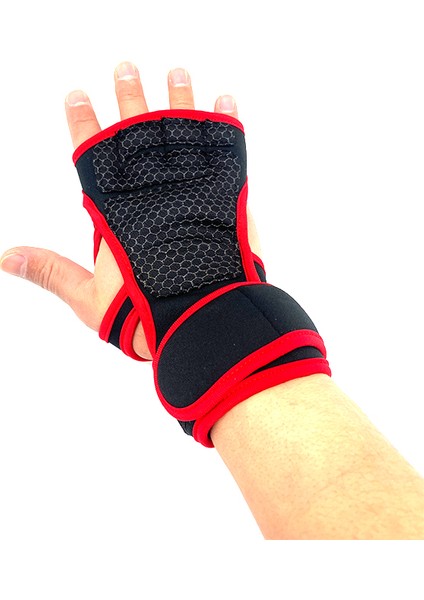 Siyah Stil L Boyutu 1 Çift Halter Eğitim Eldiven Erkekler Kadınlar Için Spor Spor Vücut Geliştirme Jimnastik Spor Salonu El Bilek Palm Koruyucu Eldiven (Yurt Dışından) modelleri