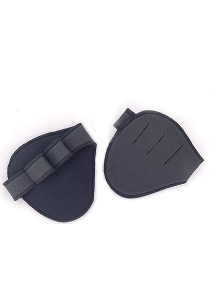 Siyah Stil Kaldırma Dambıl Skid Eldiven Unisex Anti Ağırlık Dört Parmak Spor Eldiven Sapları Pedleri Spor Salonu Egzersiz Spor El Koruyucusu (Yurt Dışından)