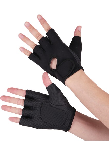 Siyah Stil M Boyutu Skdk Bisiklet Eldiveni Nefes Vücut Geliştirme Eğitimi Bilek Eldivenleri Ağırlık Kaldırma Silika Jel Anti-Skid Spor Salonu Fitness Eldivenleri (Yurt Dışından)