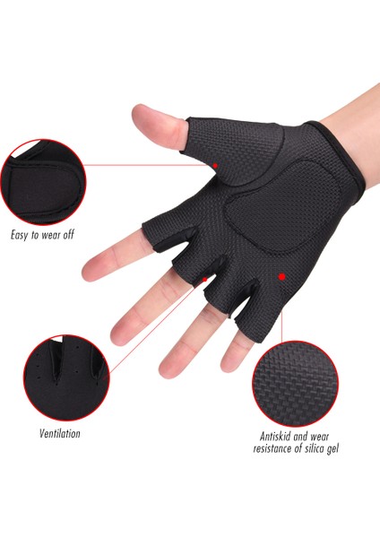 Siyah Stil M Boyutu Skdk Bisiklet Eldiveni Nefes Vücut Geliştirme Eğitimi Bilek Eldivenleri Ağırlık Kaldırma Silika Jel Anti-Skid Spor Salonu Fitness Eldivenleri (Yurt Dışından) fiyatları