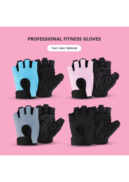 Pembe Tarzı M Boyutu 1 Çift Halter Eğitim Eldivenleri Erkekler Kadınlar Için Spor Spor Vücut Geliştirme Jimnastik Spor Salonu Yarım Parmak Eldiven (Yurt Dışından) fırsatları