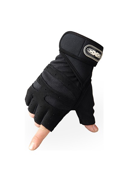 No.3 Tarzı Xl Boyutu Vücut Geliştirme Eğitimi Spor Gym Fitness Eldiven Erkekler Kadınlar Için Eldiven Ağırlık Egzersizleri Yarım Parmak Kaldırma Eldiven (Yurt Dışından)