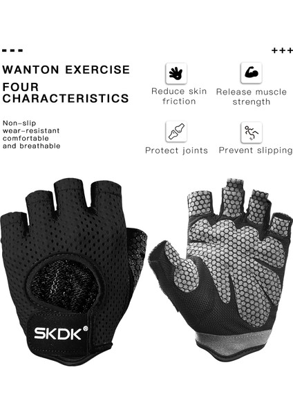 Siyah Stil M Boyutu Skdk Spor Eldiven Halter Egzersiz Dambıl Crossfit Vücut Geliştirme Aksesuarla Nefes Spor Eldiven Silikon Palm Içi Boş (Yurt Dışından) fırsatları