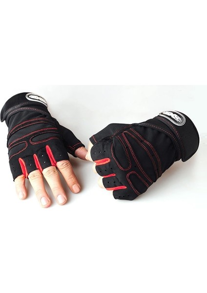Kırmızı Stil Xl Boyutu Erkek Yarım Parmak Spor Salonu Ağırlık Kaldırma Eldiveni Fitness Spor Eğitimi Ağır Egzersiz Bilek Wrap Ağırlık Kaldırma Egzersiz Eldivenleri (Yurt Dışından) modelleri