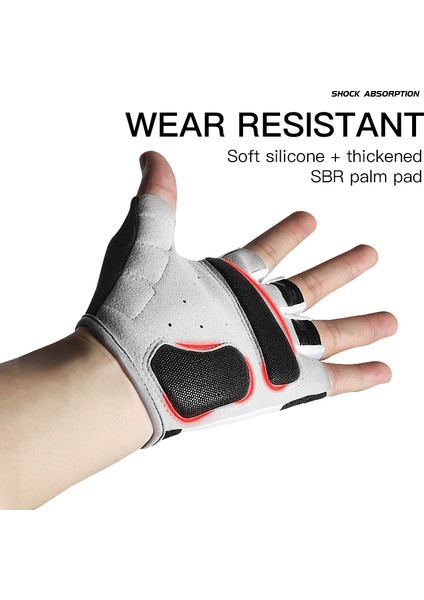 Kırmızı Stil M Boyutu Yarım Parmak Spor Eğitimi Eldiven Spor Ağırlık Kaldırma Erkek Kadın Yaz Bisiklet Mtb Bisiklet Motosiklet Eldivenleri Darbeye Dayanıklı Jel Ped (Yurt Dışından) indirimleri