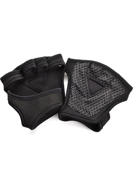 C-Siyah Tarzı L Boyutu 1 Çift Halter Eğitim Eldiven Erkekler Kadınlar Için Spor Spor Vücut Geliştirme Jimnastik Spor Salonu El Bilek Palm Koruyucu Eldiven (Yurt Dışından)