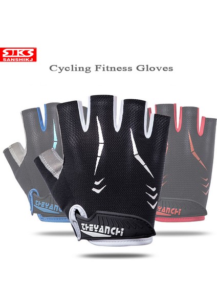 Beyaz Stil L Boyutu Halter Yarım Parmak Eldiven Doğa Sporları Sürme Kaymaz Eldiven (Yurt Dışından) modelleri