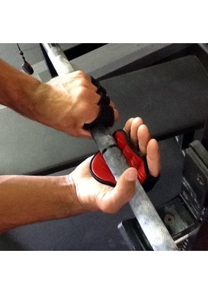 Kırmızı Stil M Boyutu Neopren Spor El Palmiye Halter Eldiveni Açık El Koruması Spor Spor Palmiye Koruması Dumbell Halter Powerlifting (Yurt Dışından)