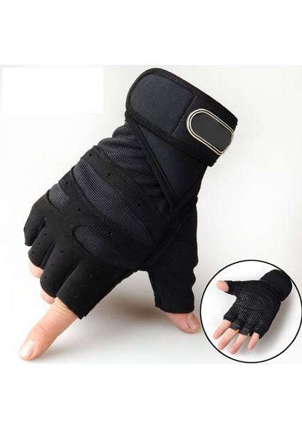 Siyah Stil M Boyutu Erkekler Kadınlar Için Dambıl Eldiven Halter Crossfit Vücut Geliştirme Egzersiz Spor Salonu Eğitim Eldivenleri Kaymaz Bilek Koruyucusu (Yurt Dışından)