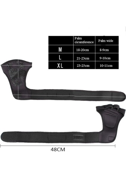 Siyah-1 Tarzı Xl Boyutu Ağırlık Kaldırma Eğitim Eldiven Kadın Erkek Spor Spor Vücut Geliştirme Jimnastik Sapları Spor El Palm Bilek Koruyucu Eldiven (Yurt Dışından) fırsatları