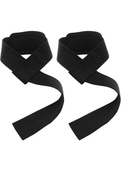 Siyah Stil Fitness Sert Çekme Kaldırma Kayışları Bileklik Anti-Kaygan Kavrama Kaldırma Kayışları Spor ve Bilek Ekipmanları Eğitim Kaldırma Kayışları (Yurt Dışından)