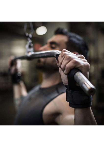 Siyah Stil Fitness Sert Çekme Kaldırma Kayışları Bileklik Anti-Kaygan Kavrama Kaldırma Kayışları Spor ve Bilek Ekipmanları Eğitim Kaldırma Kayışları (Yurt Dışından) indirimleri