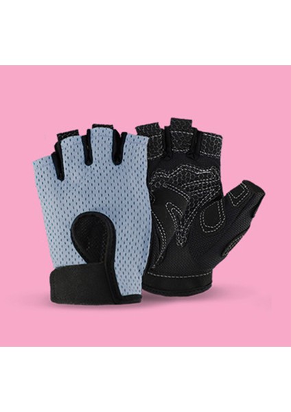 Gri Tarzı S Boyutu 1 Çift Halter Eğitim Eldivenleri Erkekler Kadınlar Için Spor Spor Vücut Geliştirme Jimnastik Spor Salonu Yarım Parmak Eldiven (Yurt Dışından)