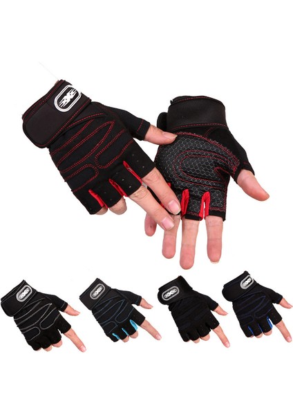 1 Çift Tarzı L Boyutu Erkek Spor Eldiven Halter Vücut Geliştirme Eğitimi Spor Parmaksız Eldiven Yarım Parmak Bisiklet Eldiveni Kaymaz Bilek Desteği (Yurt Dışından) modelleri