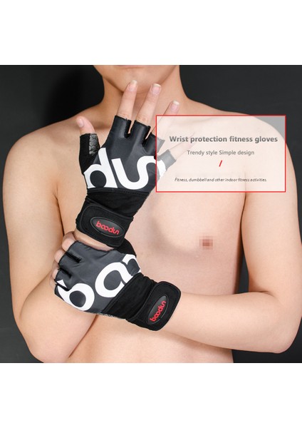 Mavi Stil Xl Boyutu 2022 Yeni Boodun Erkek Kadın Yarım Parmak Crossfit Spor Salonu Eldiveni Spor Eldiven Vücut Geliştirme Ağırlık Kaldırma Bilek Spor Eldivenleri Siyah (Yurt Dışından) fiyatları