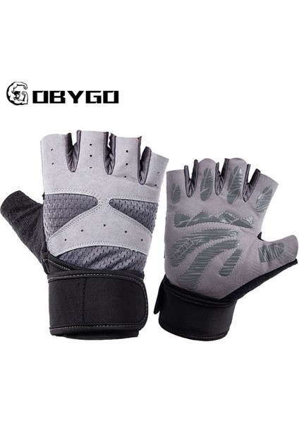 Gri Tarzı L Boyutu Gobygo Halter Spor Eldivenleri Kaymaz Şok Emme Avuç Içi Nefes Alabilir Ter Emici Genişletilmiş Bileklik Spor Eldivenleri (Yurt Dışından) modelleri