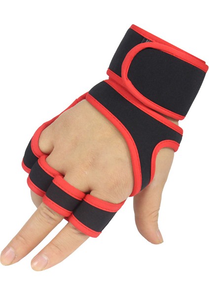 Re Tarzı Xl Boyutu Havalandırmalı Ağırlık Kaldırma Egzersiz Eldivenleri Dahili Bilek Sargıları ile Erkekler ve Kadınlar Için Gym Fitness Çapraz Eğitim El Desteği (Yurt Dışından)