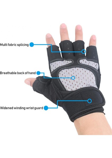 No.7 Tarzı Açık Spor Bisiklet Eldiven Mitten Erkek Kadın Bisiklet Binme Eldiven Renk Yarım Parmak Eldiven Spor Halter Eldiveni. (Yurt Dışından) fırsatları