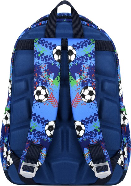 Futbol Topu Desenli Üçlü Erkek Çocuk Ilkokul Okul Çantası (Çanta+Termal Beslenme Çantası+Kalemlik) modelleri