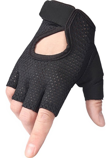 Siyah Stil L Boyutu Aoutdoor9 Eldiven Motosiklet Bisiklet Aksesuarları Ekipman Kaleci Bisikleti Parmaksız Erkek Spor Halter Taktik Çalışma mt (Yurt Dışından)