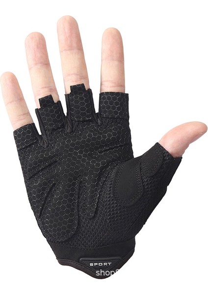 Siyah Stil L Boyutu Aoutdoor9 Eldiven Motosiklet Bisiklet Aksesuarları Ekipman Kaleci Bisikleti Parmaksız Erkek Spor Halter Taktik Çalışma mt (Yurt Dışından) fırsatları