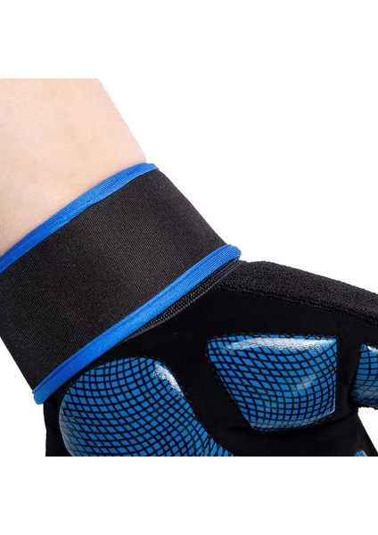 Turuncu Tarzı 1 Çift Spor Halter Eğitim Eldiven Vücut Geliştirme Yarım Parmak Eldiven Kaymaz Genişletilmiş Bilek Desteği Halter Spor (Yurt Dışından) fırsatları