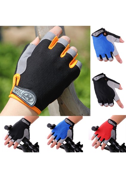 Siyah Stil M Boyutu Erkekler Spor Yarım Parmak Eldiven Yumuşak Nefes Kaymaz Ağırlık Kaldırma Spor Salonu Açık Havada Spor Bisiklet Aksesuarları Tırmanma Eldivenleri (Yurt Dışından) fiyatları