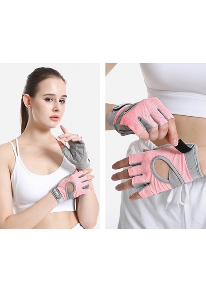 Siyah Stil S Boyutu Spor Eldiven Nefes Yarım Parmak Halter Eldiveni Etiket Şok Emme Koruma Spor Aksesuarları (Yurt Dışından) indirimleri